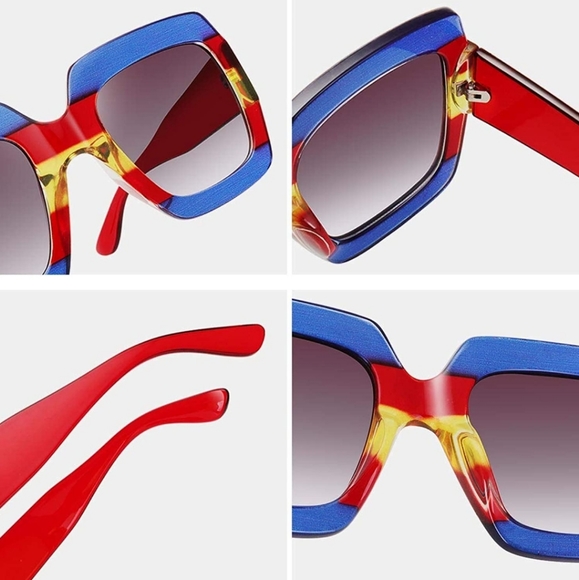 SQUARE COLORBLOCK SUNGLASSES 🕶 😎 - Picture 5 of 12